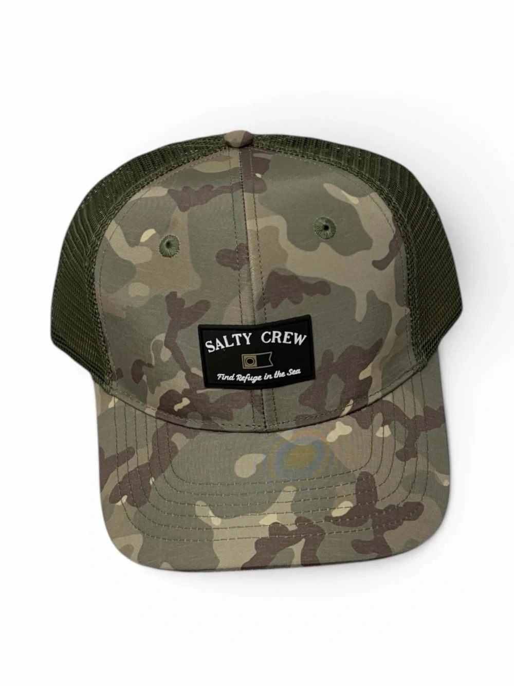 Salty Crew Camo Trucker Mesh Back Snapback Adjustable Hat Cap‎